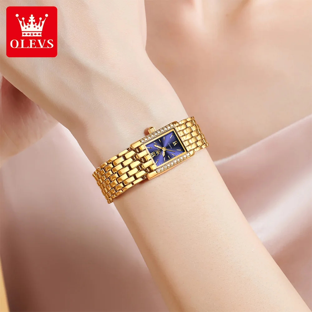 OLEVS 3700 Women's Watch Top Brand Luxury Fashion Quartz Watch For Women Original Waterproof Elegant Business Ladies Wristwatch