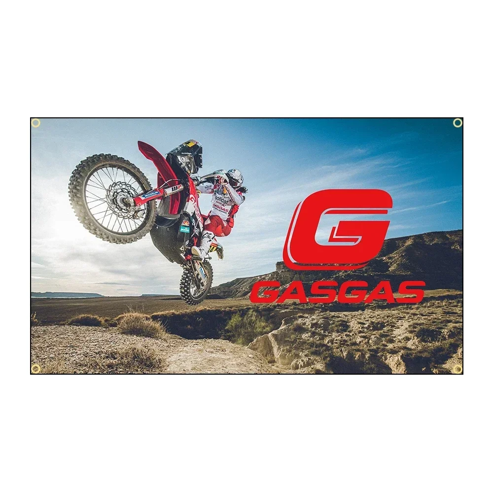 Q 90x150cm GasGas Red Motorcycle Flag Banner Decoration 3X5 Ft -Ft Flags Decor,flag Decoration Banner Flag Banner