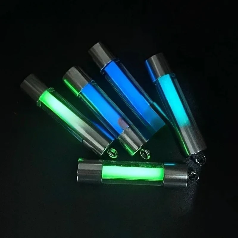 Luminous tube pendant Stainless steel glass luminous pendant Large, diameter 8mm and length 33mm