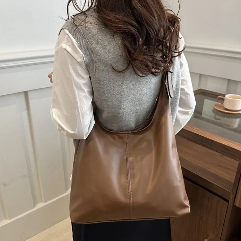 Large Capacity Tote Laptop Shoulder Bag Slouchy Tote Crossbody Handbag Purse for Commuting Work Daily Errands
