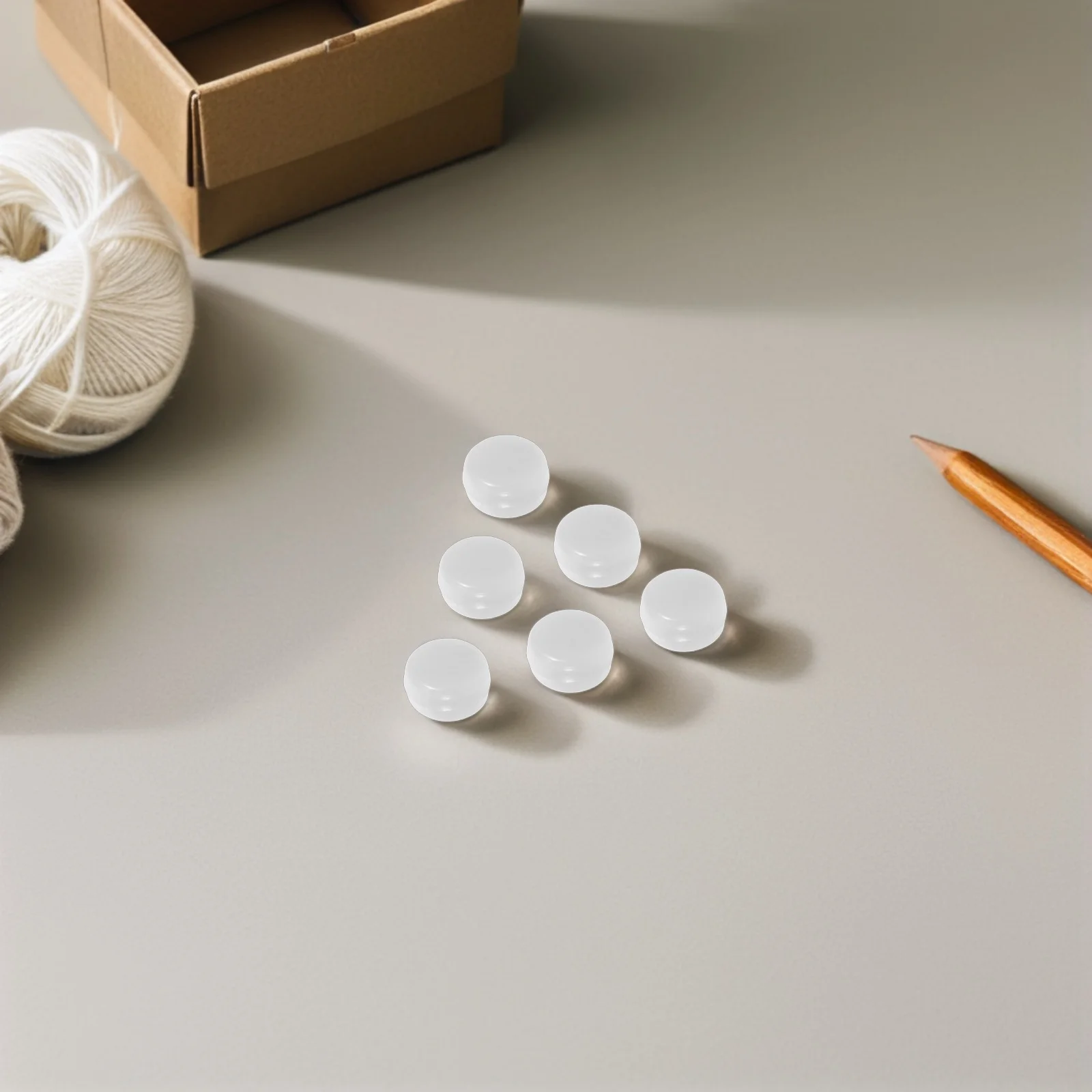 Inserts de hochet pour projets de bébé au Crochet, boules en plastique blanches sûres pour le développement sensoriel des nouveau-nés et des nourrissons, 20 pièces