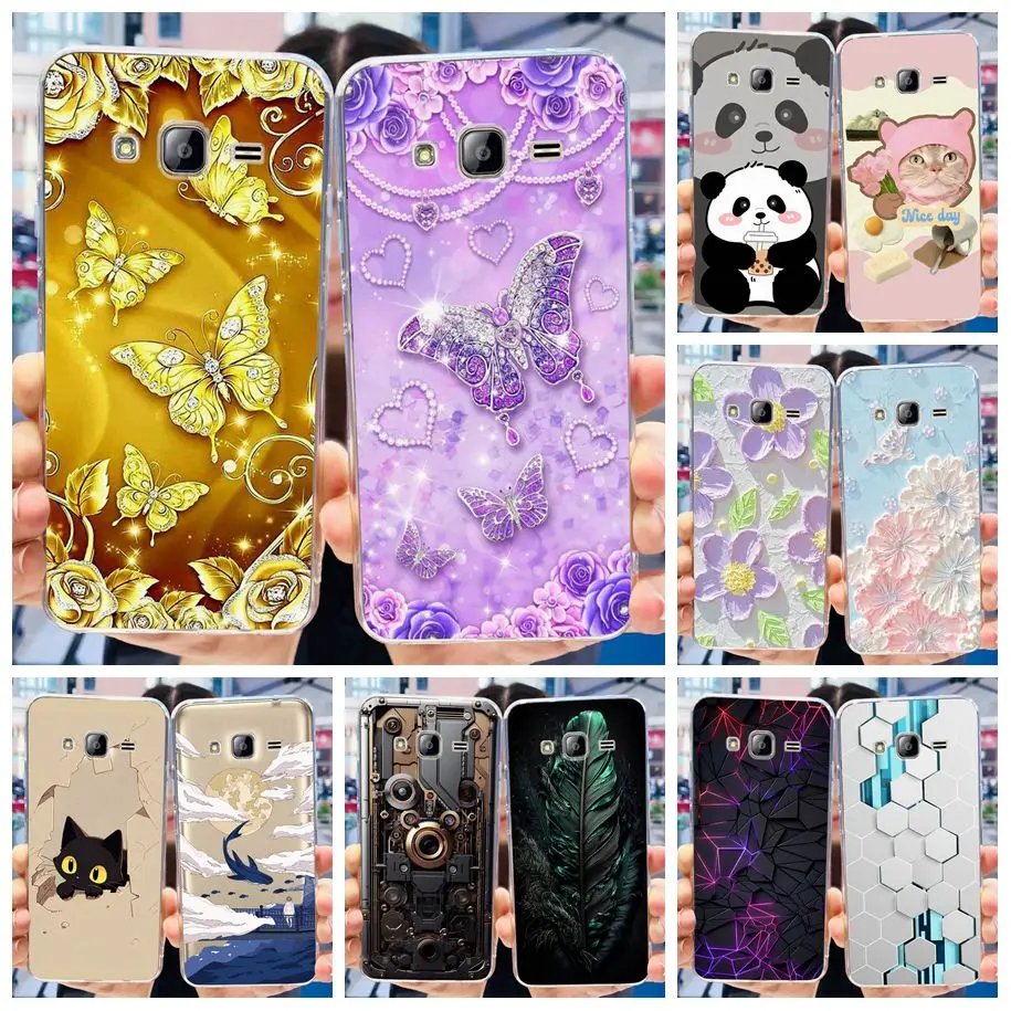 For Samsung Galaxy J5 2015 Case J500F J500G J500Y J500H J500M Cover Popular Butterfly Soft Phone Cases For Samsung J5 J 5 Fundas