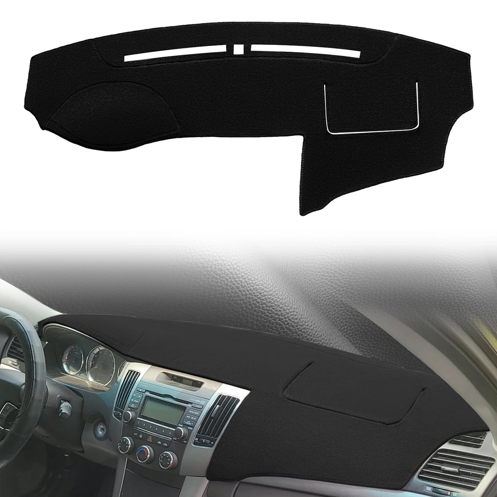 

fit for Hyundai Sonata 2009 2010 Car Dashmat Dashboard Cover Pad DashMat Sunshade Protective Carpet Accessories