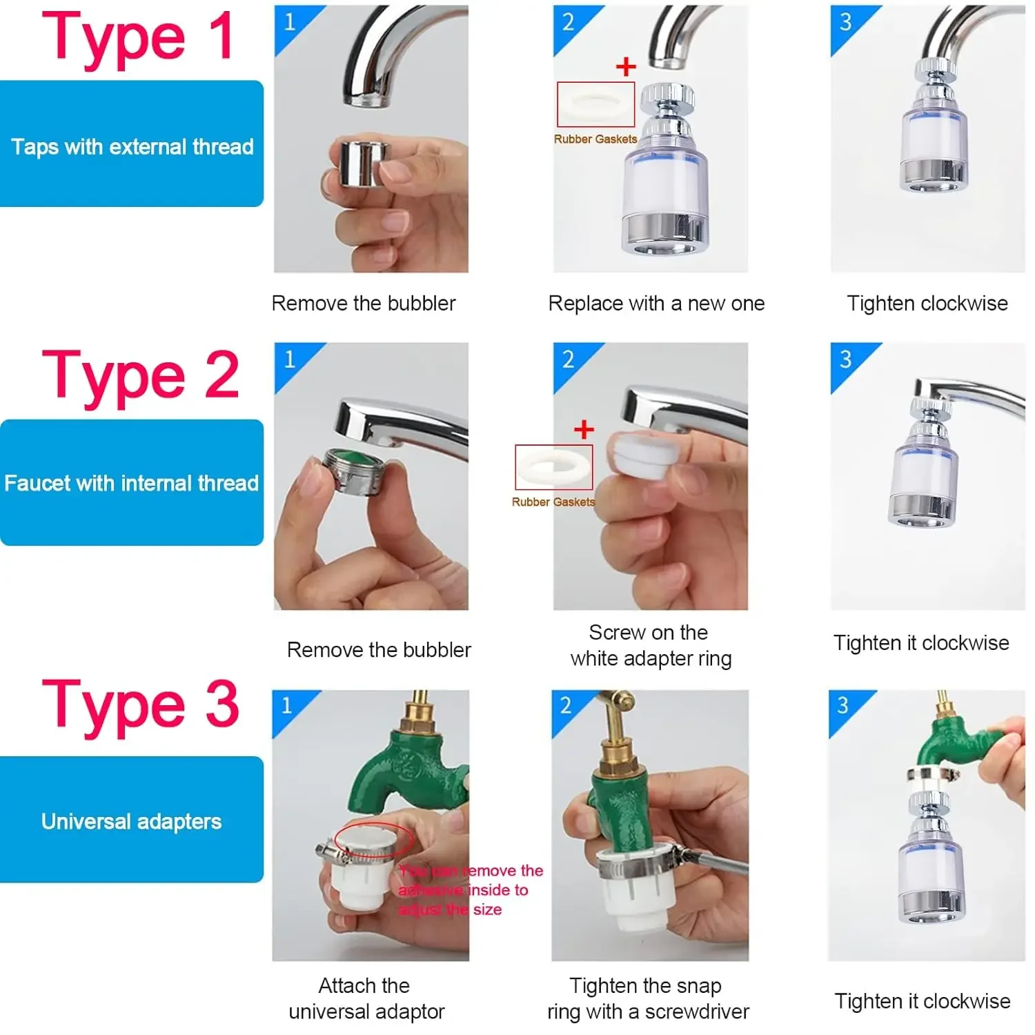 Faucet Filter Element Purifier Sprayer Head Household Water Purifier Filter Shower Remove Chlorine Heavy Metal Filtered