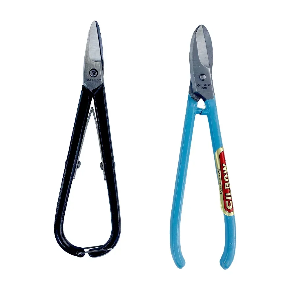 

Mini 7 Inch British Blue Handle Scissors Black Handle Cut Water Mouth Pliers for Gold Silver Copper Jewelry DIY Cutting Tool