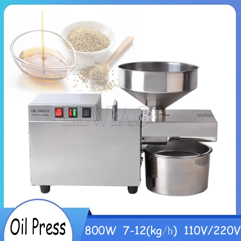 

S9 220V/110V Automatic Stainless Steel Oil Presser Heavy Intelligent Commercial cold press oil machine Sunflower Seed Peanut