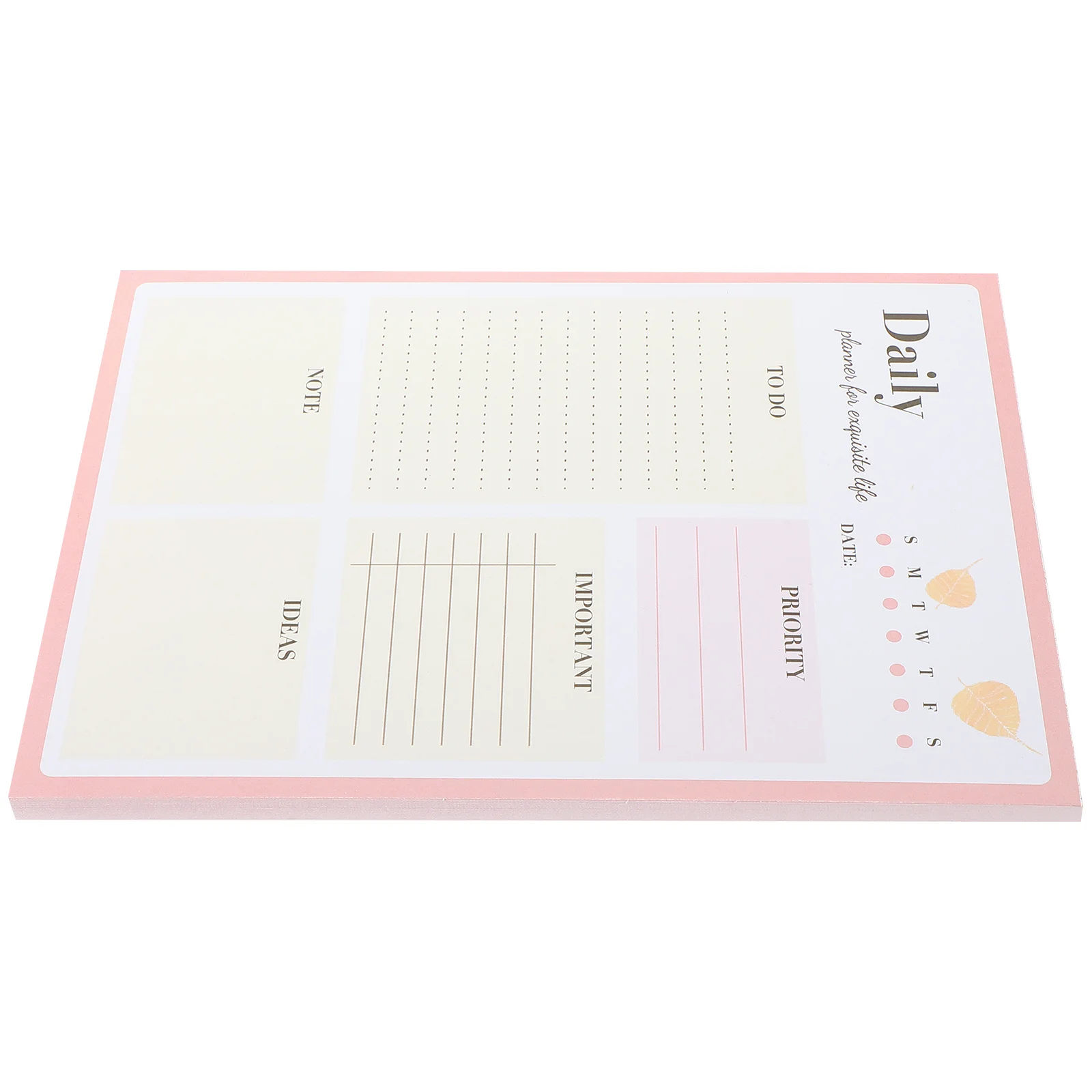 

30 Sheets Daily Planner Notepad Detachable Simple Design Work Study Task List Pad To Do Notebook Schedule Calendar Work Plan Pad