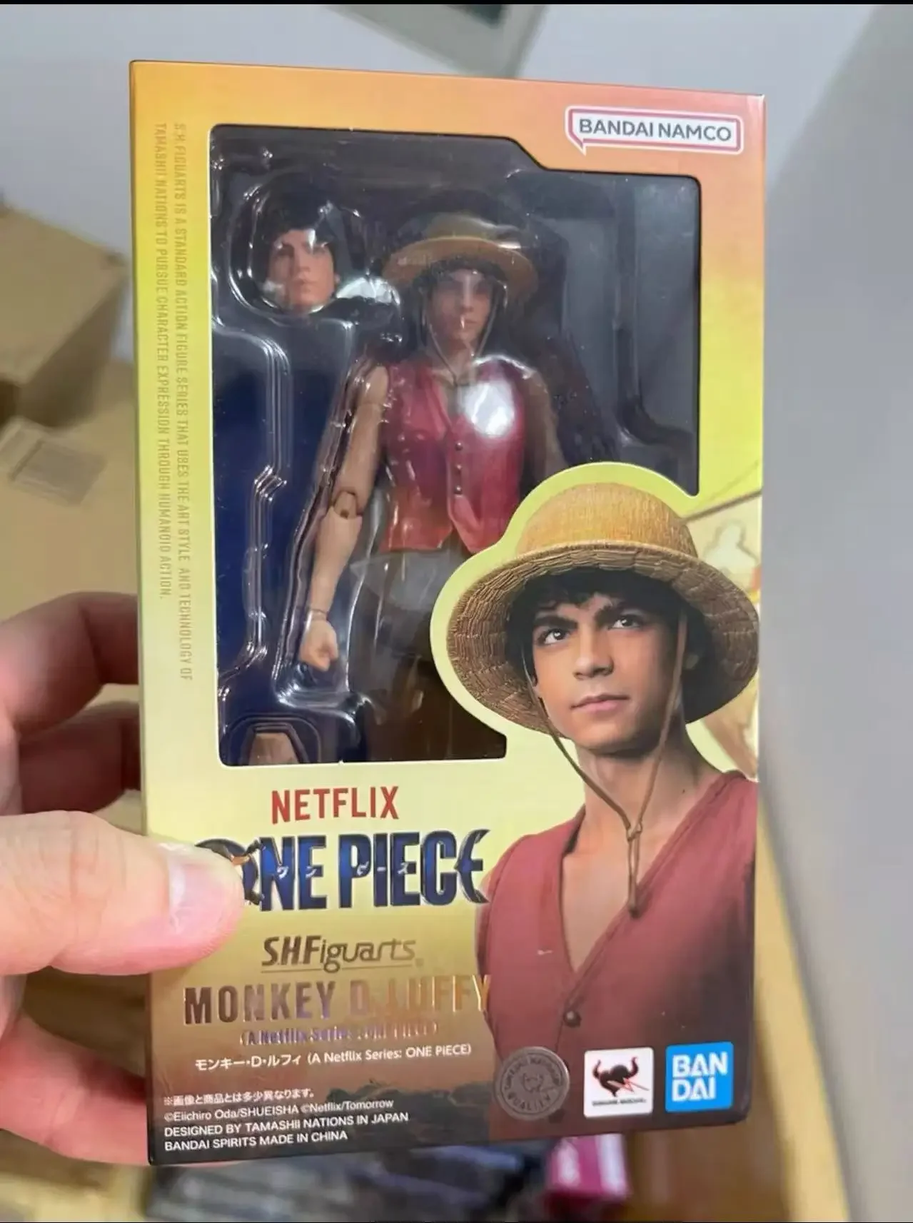 بانداي SHF One Piece Netflix Live Version Luffy Zoro Nami عمل فني أصلي متحرك مشترك #5