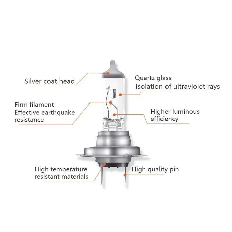 OSRAM H7 12V 80W PX26d 62261 Super Rallye Off Road Light Car Halogen Headlight Auto Bulb 3200K Original Lamp OEM Quality (1pc)