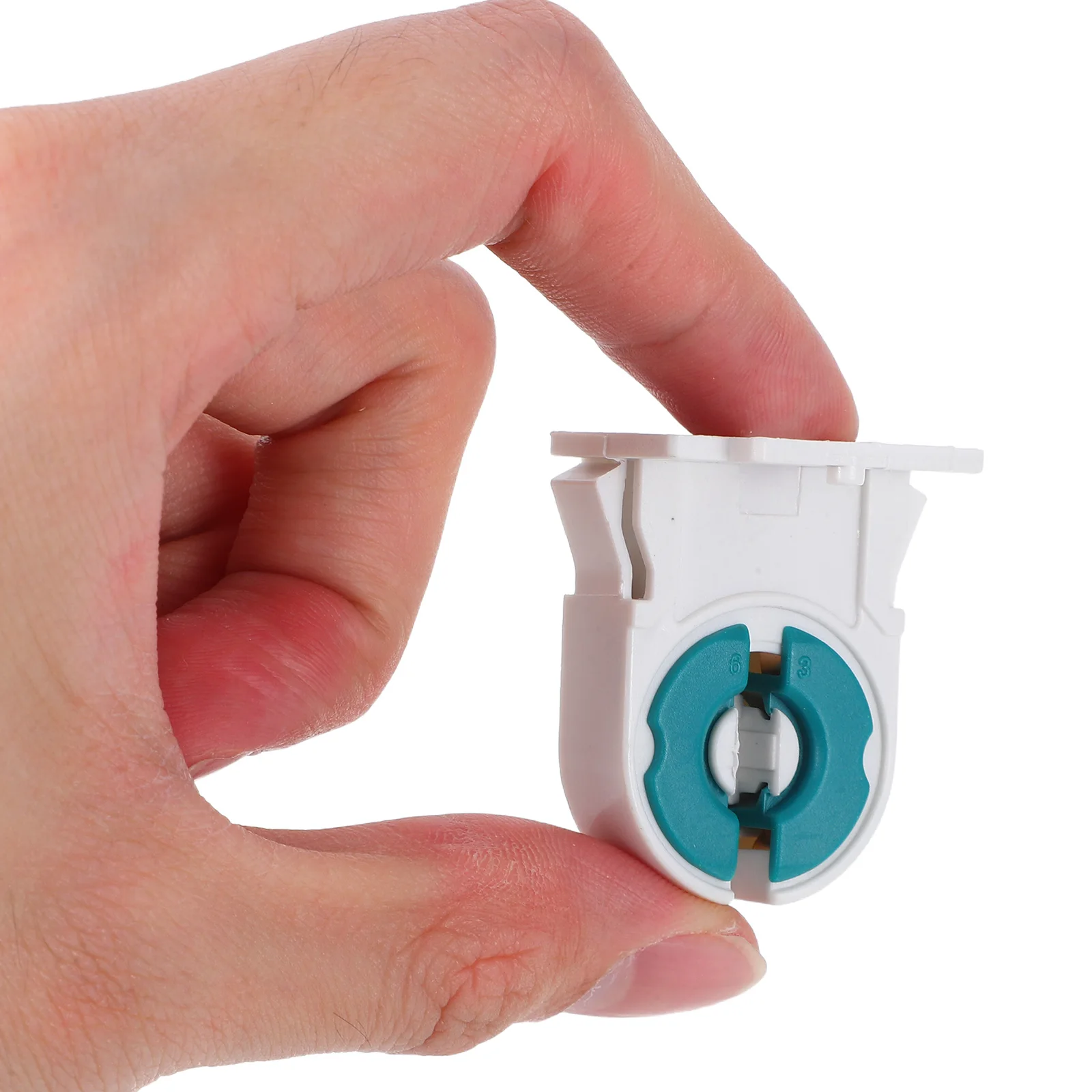 

10pcs Grille Lamp Holder Socket Replacement Light Tube ABS Accessories Durable Materials Heat Resistant Commercial Office