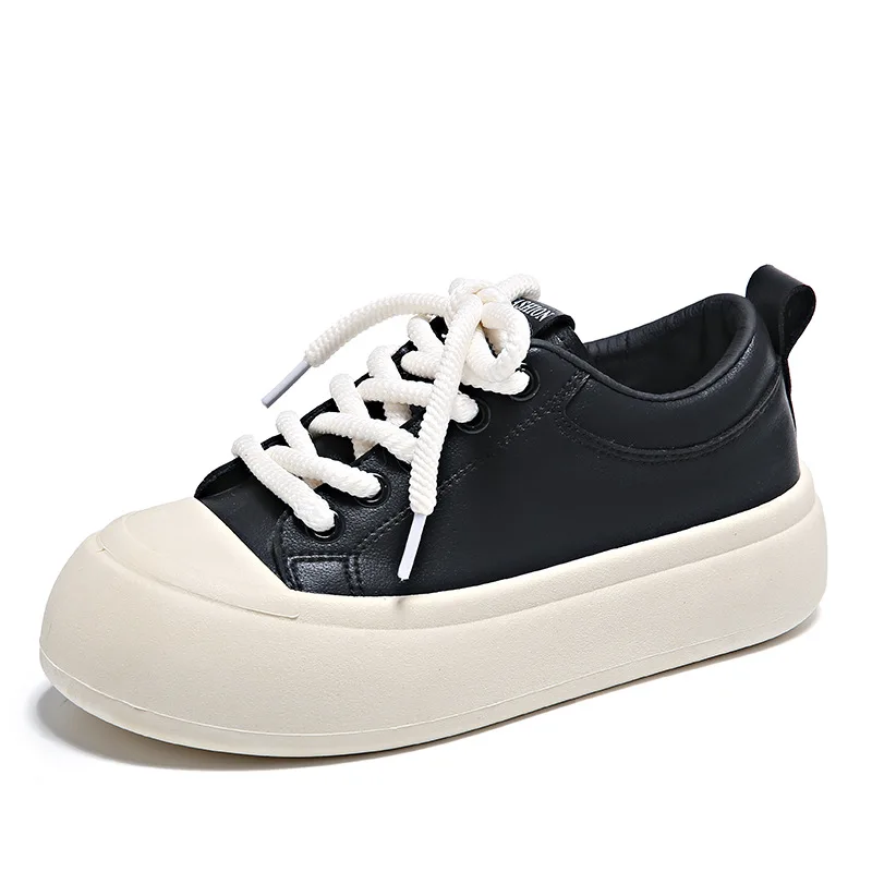 2026 Leather Women's Shoes White Casual Woman Vulcanize Sneakers Outdoor Casual Shoes for Women Fashion Comfort Ladies Trainers