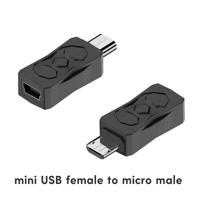 090f USB Adapter USB Micro to Mini USB Konverter Perempuan BIDIRECTIONAL 480Mbps