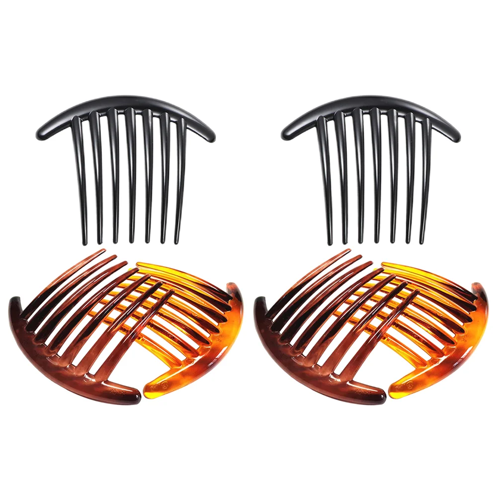 

6 шт., пластиковые зажимы-гребни для волос