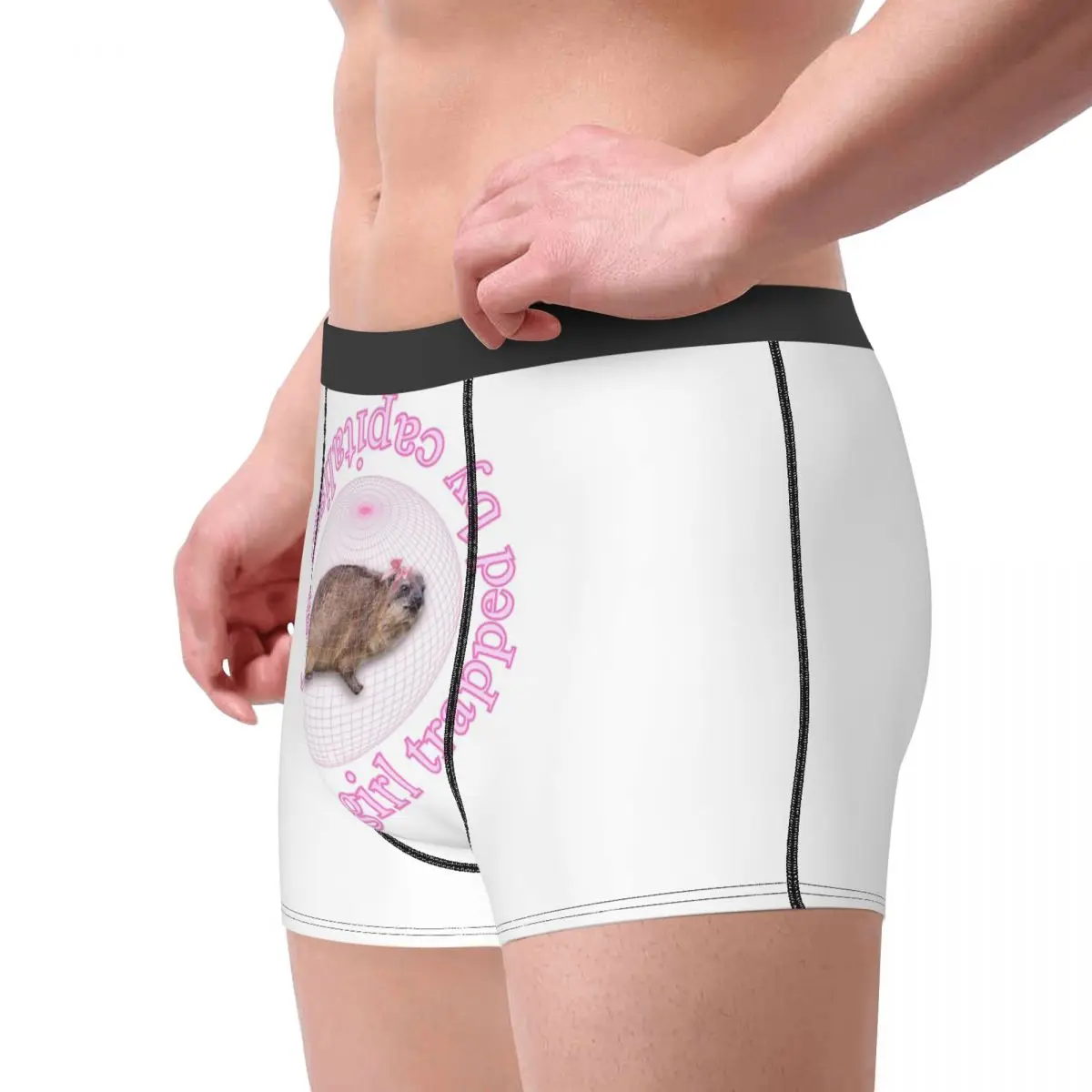 الملاكم السراويل السراويل روك هايراكس مجرد فتاة محاصرة من قبل الرأسمالية كوكيت سراويل الرجال تهوية الملابس الداخلية ل أوم رجل هدية