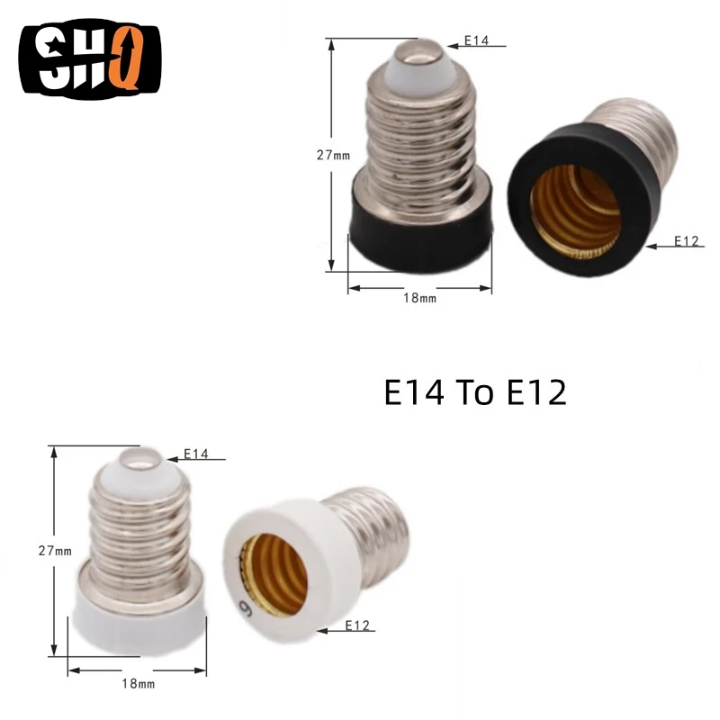 

LED bulb Converter E14 To E12 Lamp bulb base Holder E12 female E14 male Adapter Conversion Socket Socket Adapter Corn Bulb Light