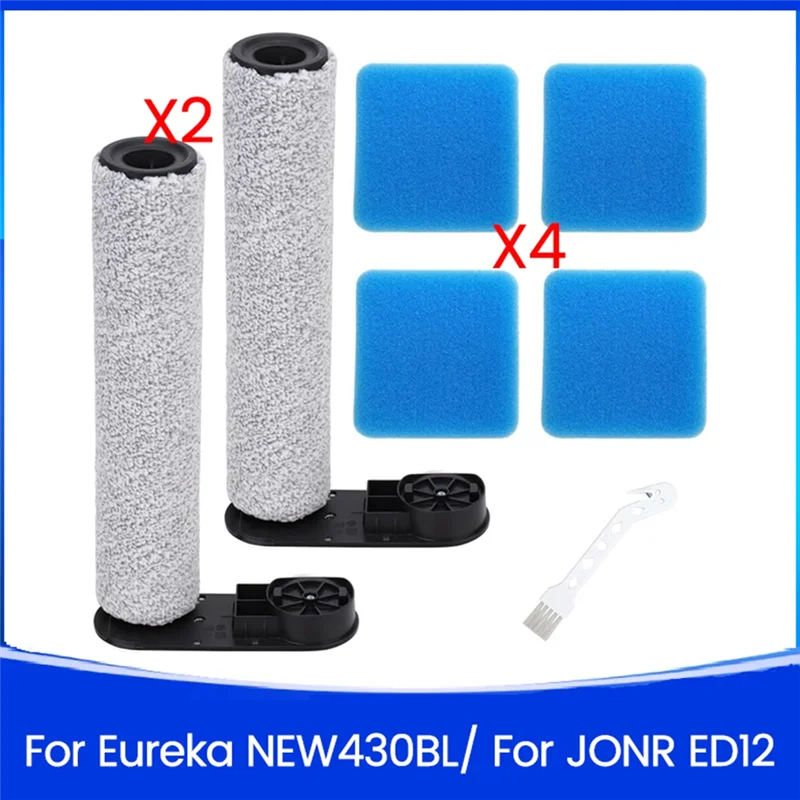 

Запасные части для пылесоса Eureka NEW430BL/JONR ED12, основная роликовая щетка и губки, фильтры-[2025]