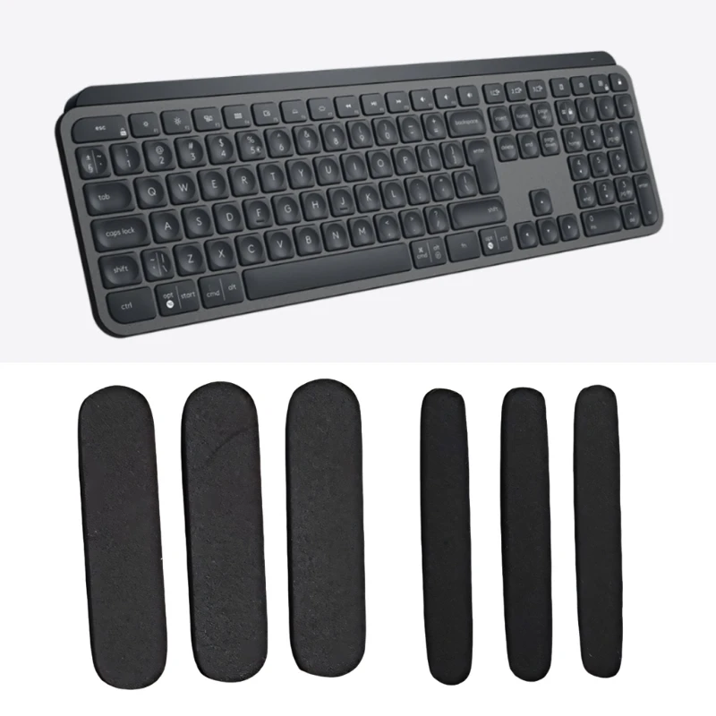 6Pcs Silicone Keyboard Feet Cushions Heavy Duty Grips Design Noise Reduction For Logitech MX CRAFT KEYS Keyboard PC Accessories