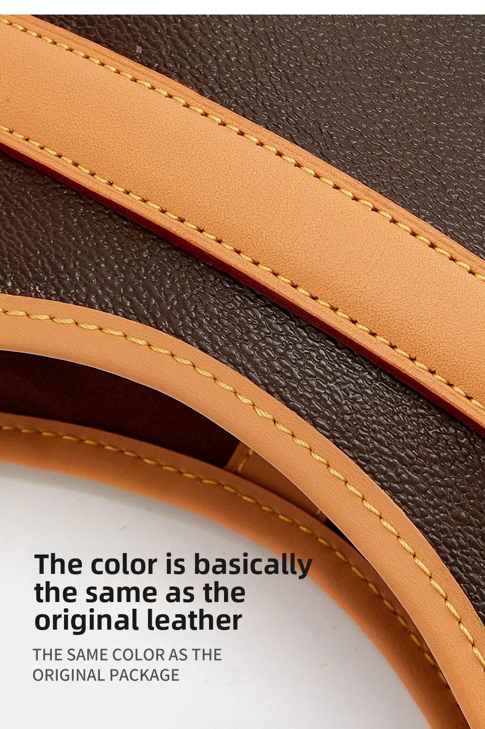 Adjustable Vachetta Leather Replacement Shoulder Strap For Carryall Nano Bag Crossbody Bag Strap Accessories