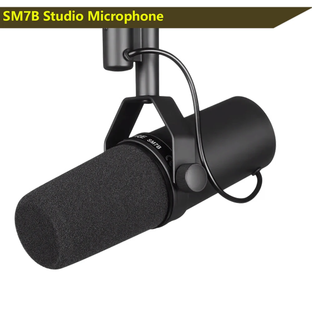 Close-Talk S-M7B XLR Broadcasting Dynamic Microphone Professional Cardioid Studio Frequency Response Microphone Recording