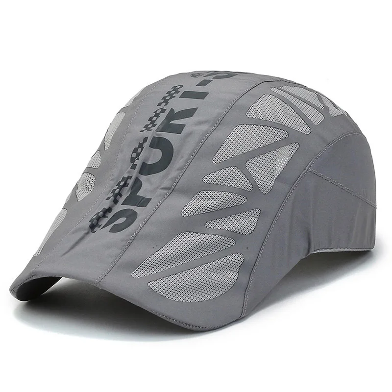 New Summer Sport Letter Forward Hat Men Breathable Mesh Sunshade Quick Drying Outdoor Duckbill Cap Baseball Cap Gift