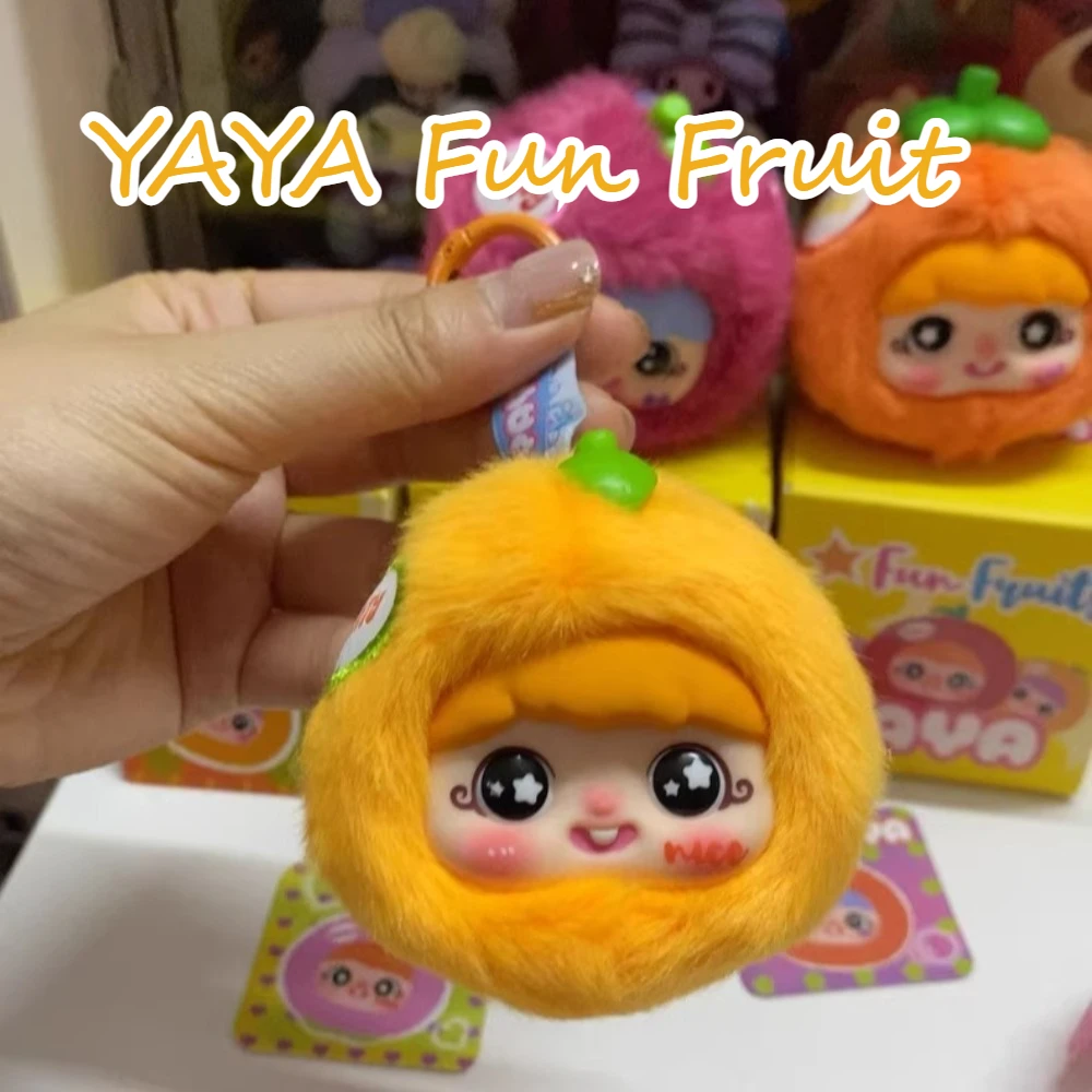 

YAYA Fun Fruit Series Mini Plush Blind Box Toy Mystery Box Desktop Ornament Bag Pendant Doll Girl Surprise Cute Gift