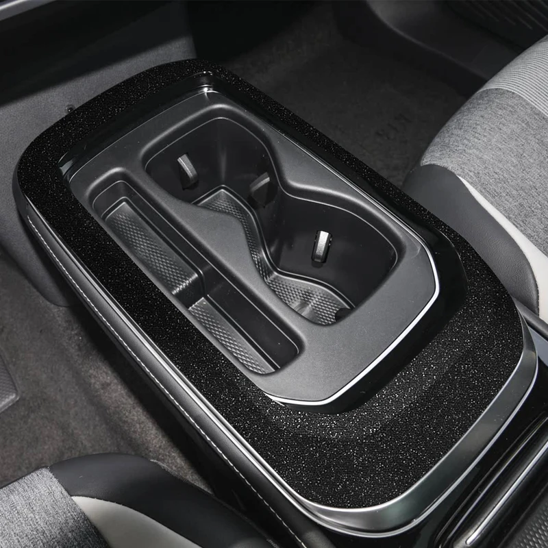 Auto Carbon Innen Aufkleber Für Volkswagen ID.4 2021-2026 LHD Auto Hebe Fenster Panel Aufkleber Getriebe Innen Tür Schutz film