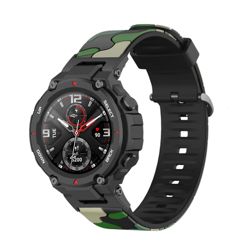 Camouflage Silicone Strap For Huami Amazfit T-REX Trex 2 Smart Watch Band Sports Bracelet For Amazfit T Rex Pro 2 Wrist Correa