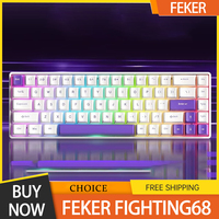 Feker Fighting68 Magnetic Switch Mechanical Keyboard 8K Wired Gaming Keyboard Customized Keyboard Valorant Gamer PC Accessories