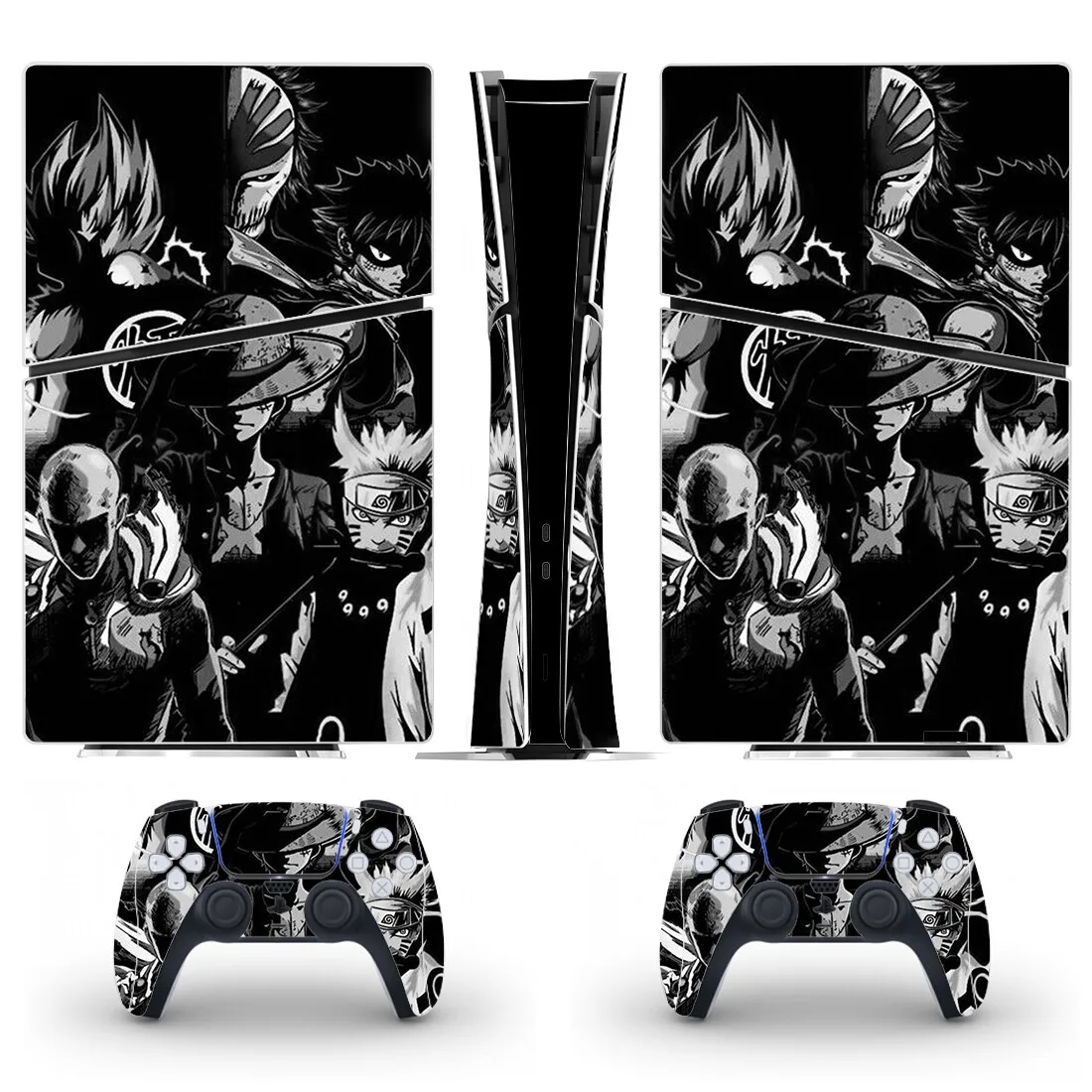 New Anime Goku PS5 Slim Digital Skin Sticker for Console & 2 Controllers Decal Vinyl Protective PS5 Slim Digital Skins