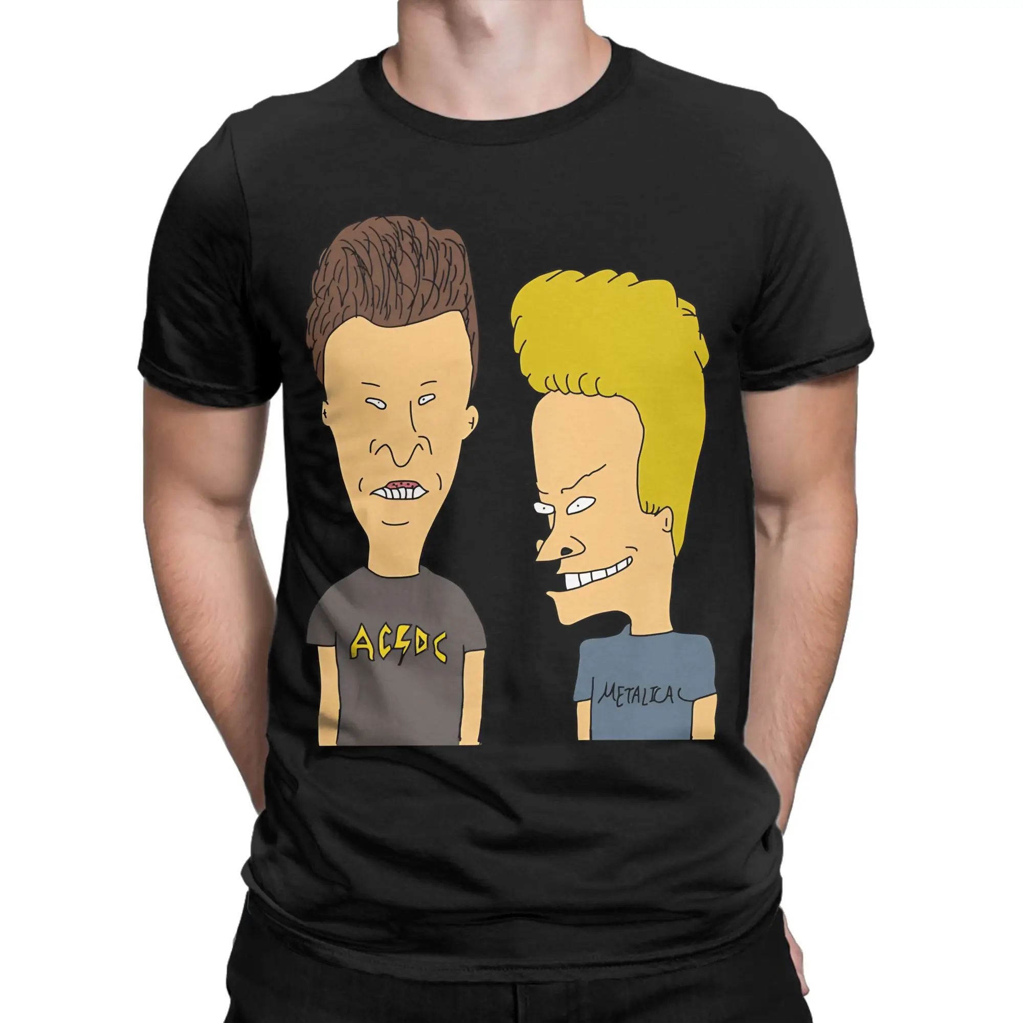 

Beavis and Butthead Premium T-Shirts for Men Women Funny Cotton Tee Shirt O Neck Short Sleeve T Shirt Printed Clothing