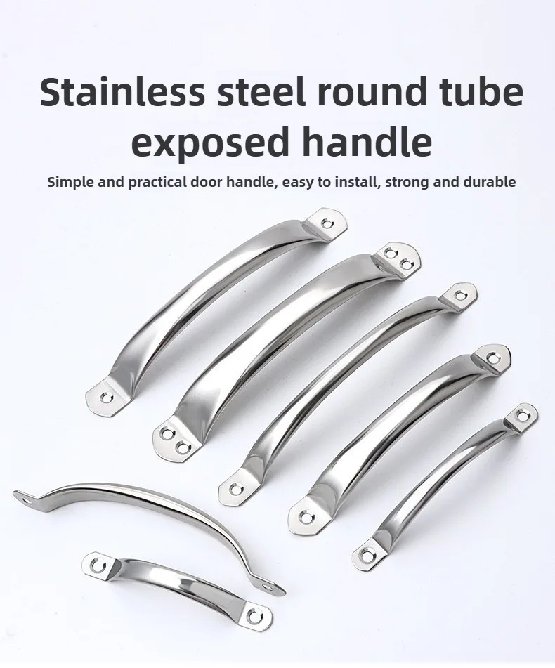 2/4/6 Stück Edelstahl-Türgriffe Schrankknöpfe Silber Schubladenknöpfe Küchenschrankgriffe 78mm 95mm 105mm 128mm im antiken Stil – Detail 1