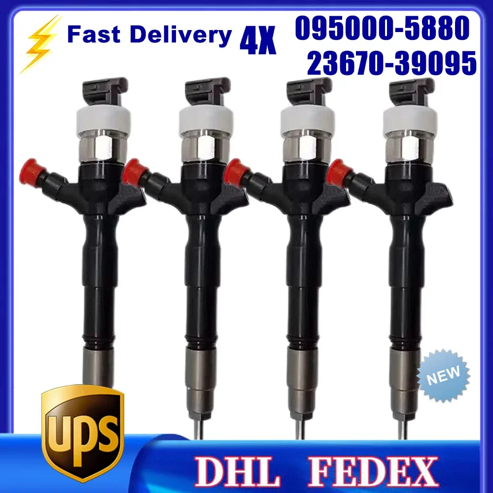 

4PCS 095000-5880 Diesel Fuel Injector Nozzle 23670-39095 for To-yo/t-a 2367039095