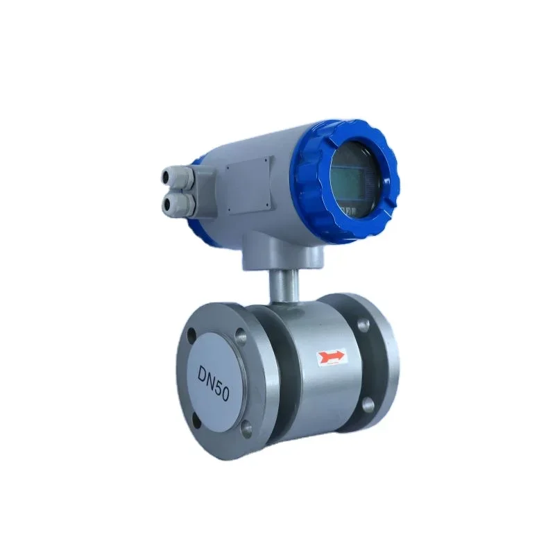 

4-20mA split type Digital electromagnetic flow meter sanitary water flow meter CE approved electromagnetic flowmeters