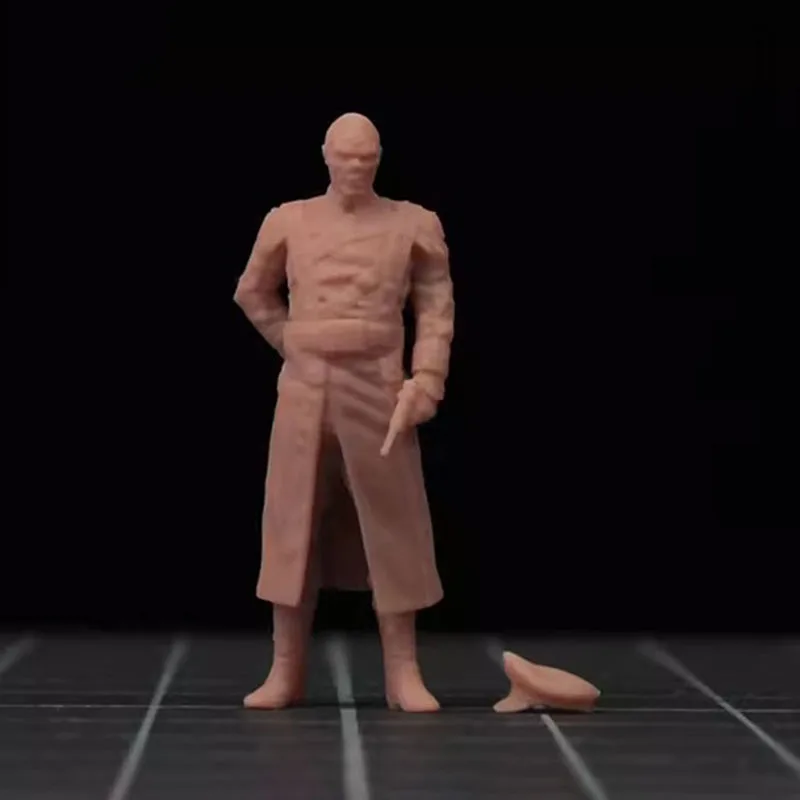 1/64 1/43 مقياس الأبيض نموذج مشهد مصغر دمية غير معلمة الكابتن بطل مصغرة ألعاب شخصيات الحركة