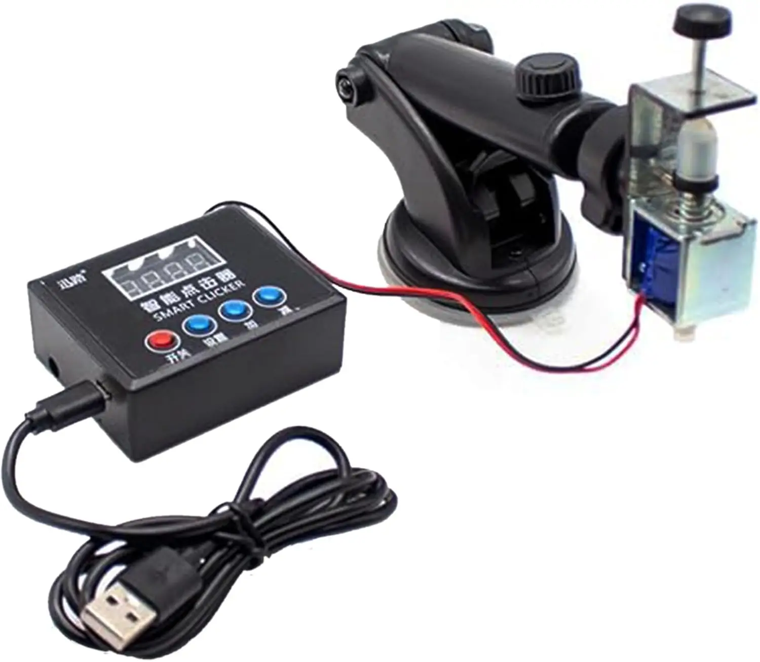 (ABC) Physical Click Auto Keyboard Clicker Mouse Jigglier; Auto Random Clicking Game Assist; Mouse Mover Auto Clicking Tool
