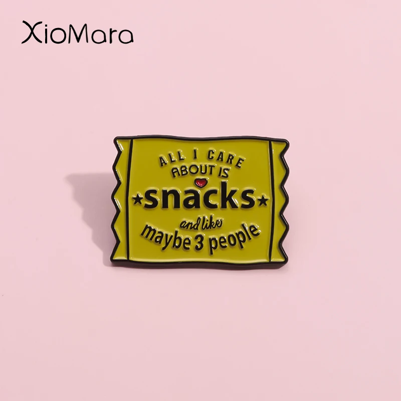 Alles, was mir wichtig ist, ist Snacks Emaille Pins benutzer definierte intro vertierte Feins chm