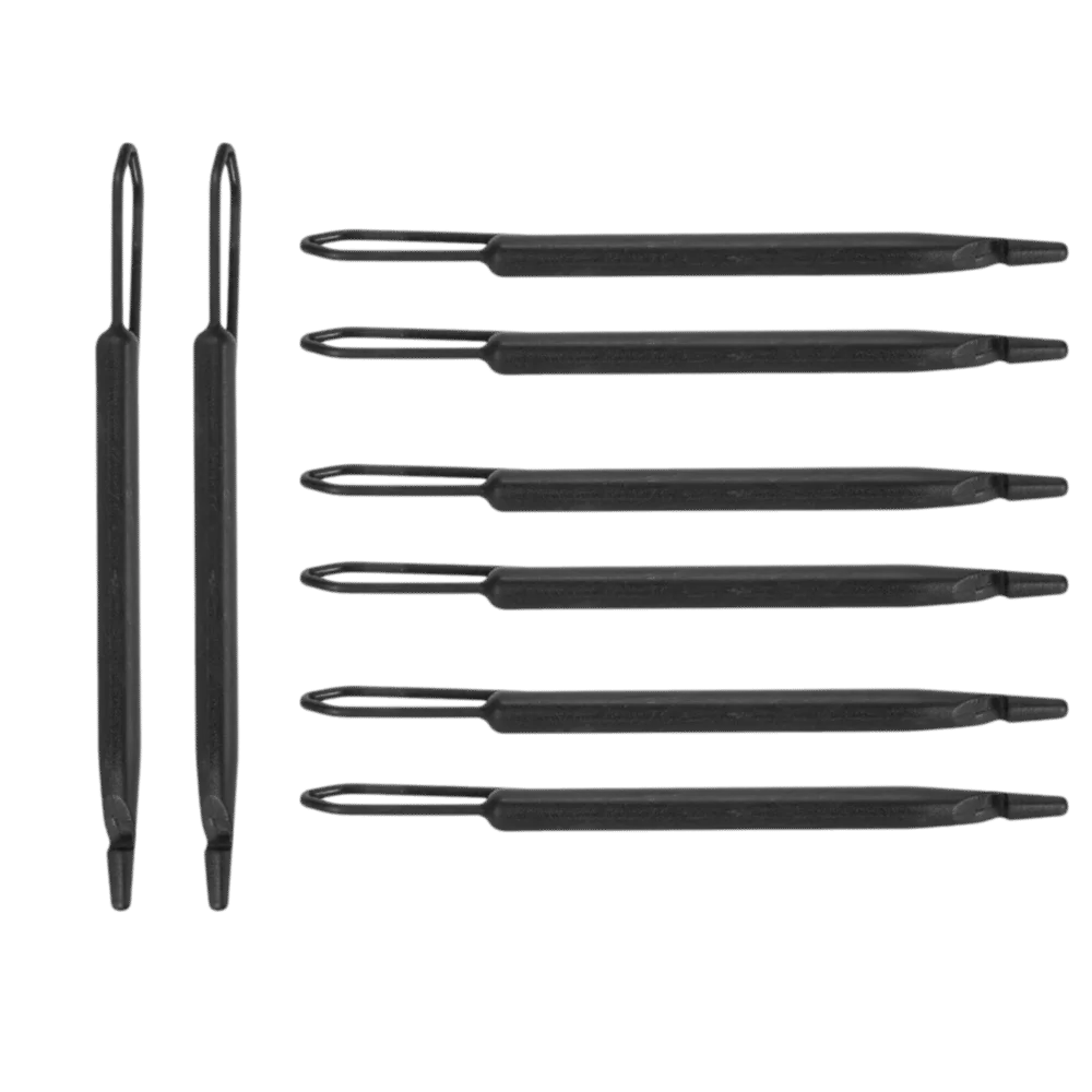 8pcs 8Pcs Dreadlock Interlocking Tool Plastic Black Dreadlock Making Tool Slim Body Light Weight Hair Accessories For Sisterlock