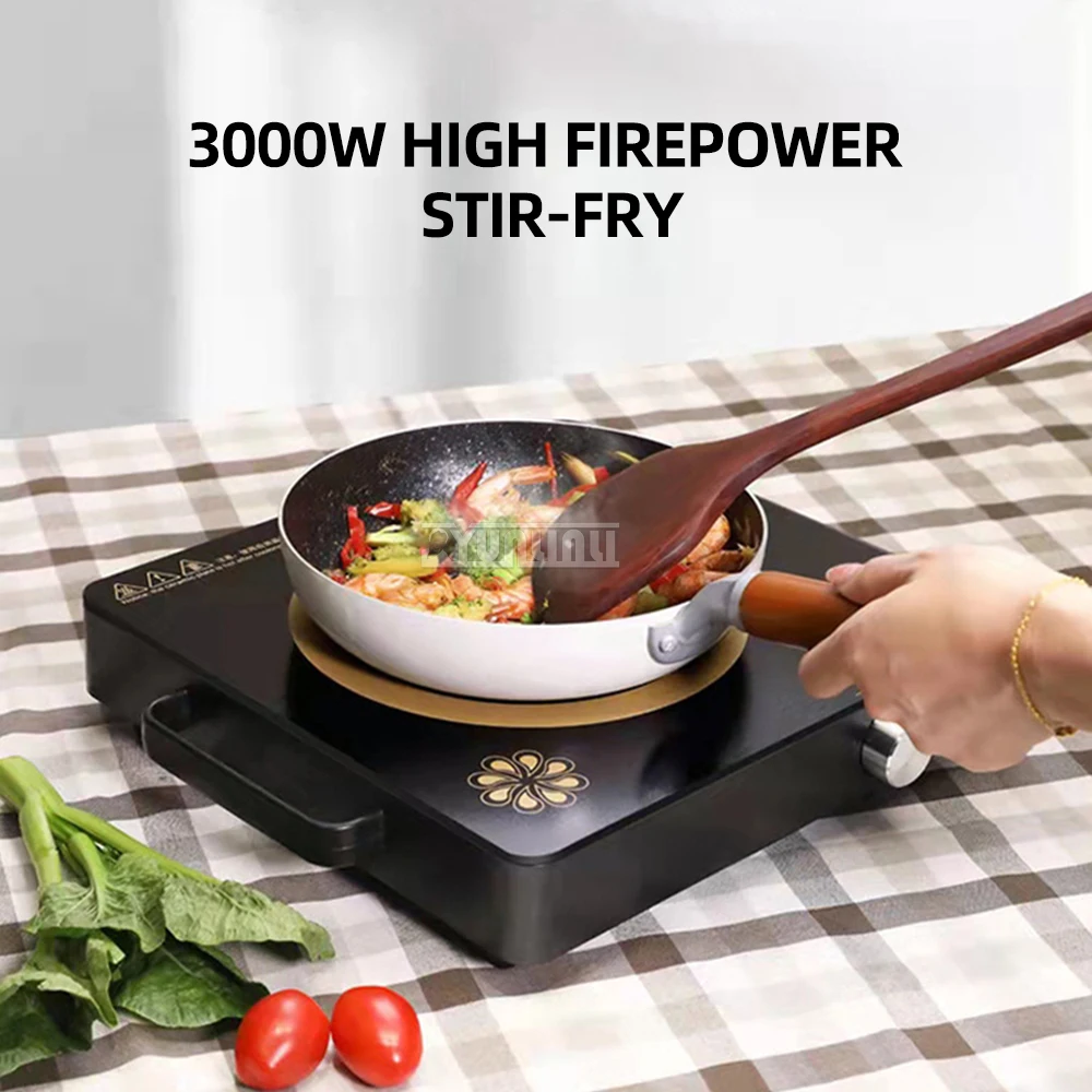 3000W ครัวเรือน Cooktop เดสก์ท็อปหม้อหุงข้าวไฟฟ้า Multi-Function Estufa Eléctrica Cocinar