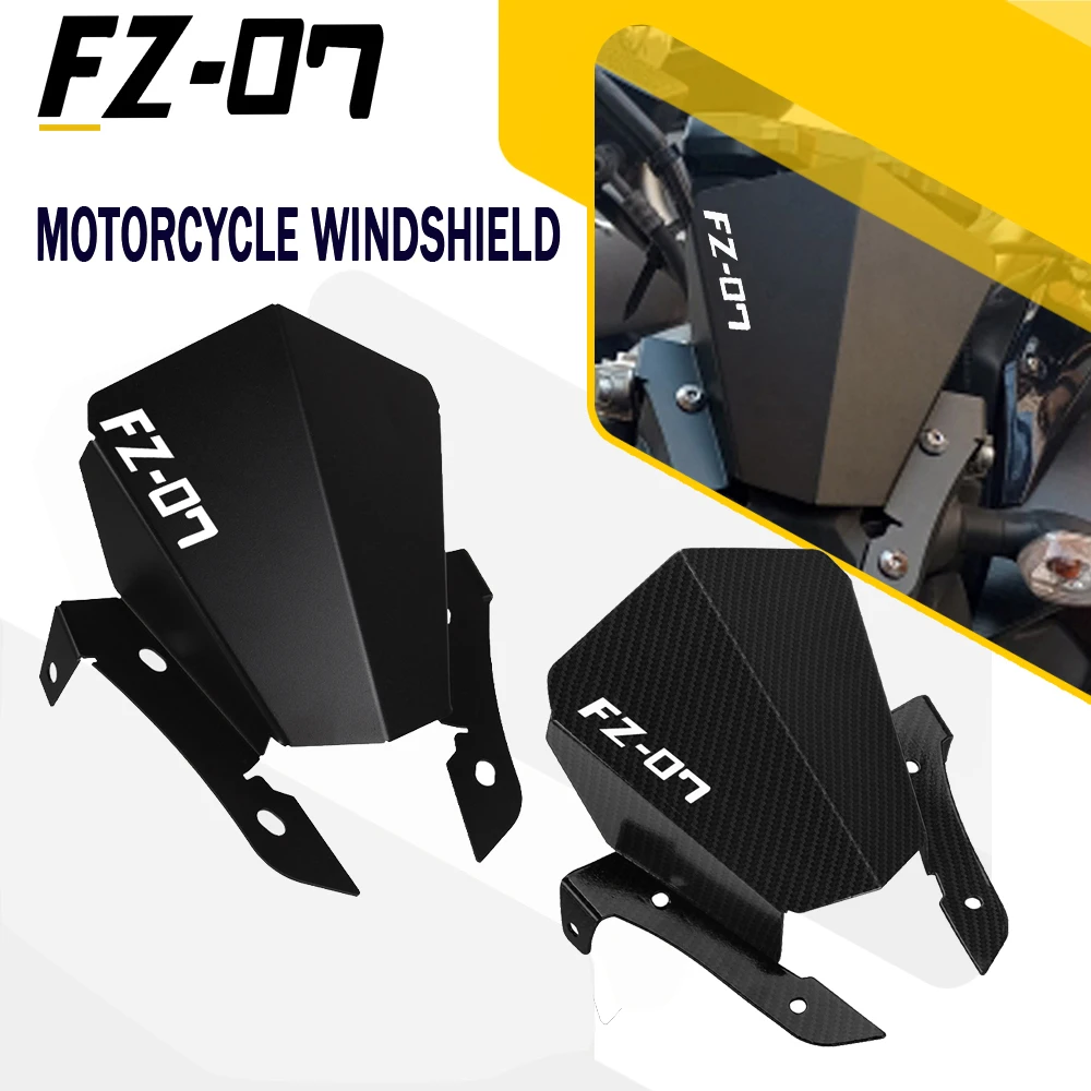 

For YAMAHA FZ-07 FZ07 FZ 07 2013-2015 2016 2017 Motorcycle Front Windshield Windscreen Deflector Wind Shield Screen Protection