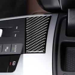 For BMW X1 IX1 U11 2023-2024 Soft Carbon Fiber Car Automotive Center Control Armrest Switch Cover Trim Sticker Car Accessories