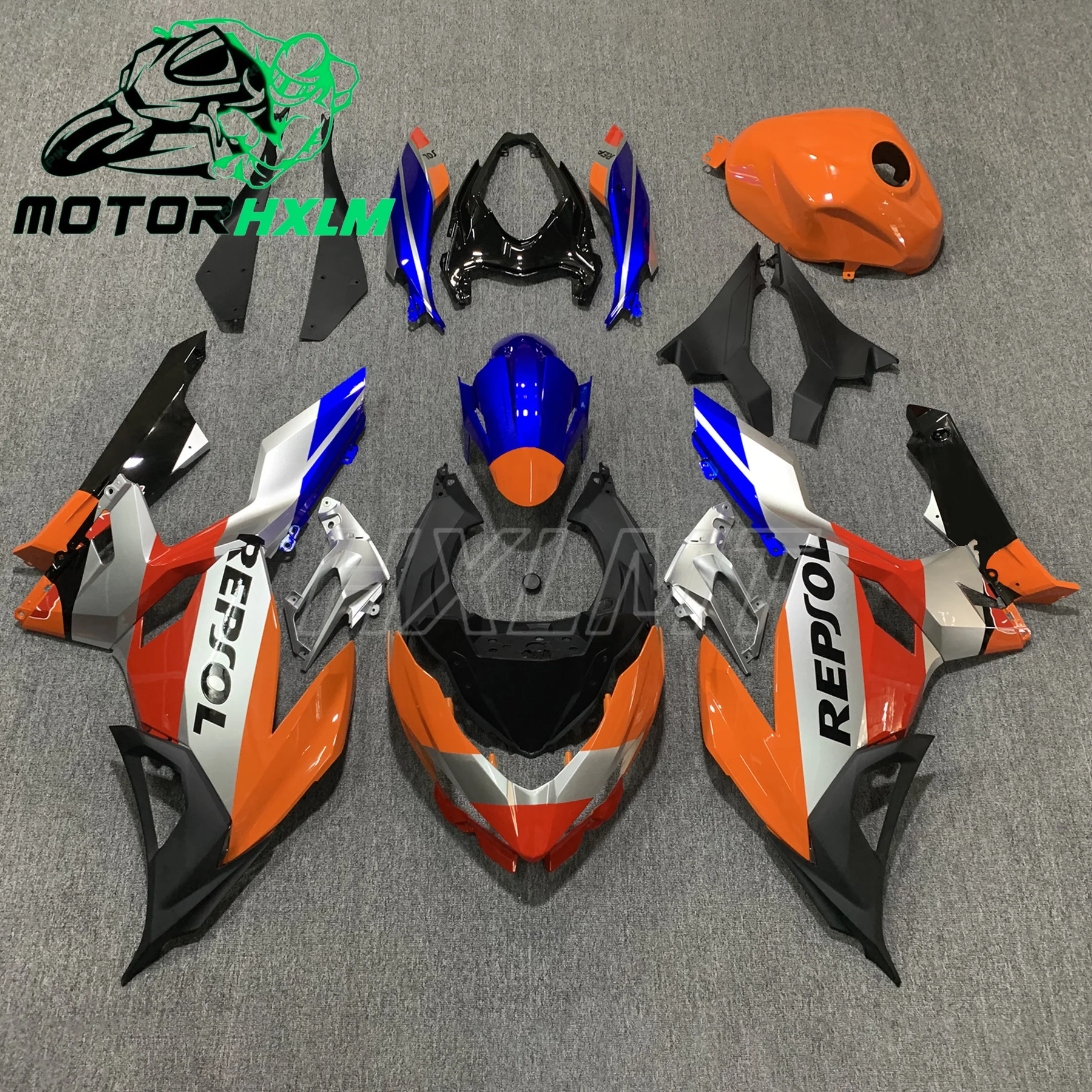 حقن ABS الهدايا المجمعة لكاواساكي نينجا 400 EX400 2018-2023 هيكل الدراجة النارية هدية كاملة الهدايا المجمعة