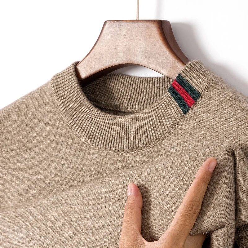 

Мужской теплый весенне-осенний свитер, вязаный свитер с короткими рукавами, рубашка с круглым вырезом, мужской топ, мужской свитер с короткими рукавами