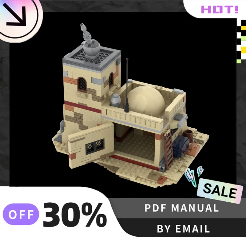 [605PCS] Aangepast MOC-huis op Tatooine # 2 Creatieve bouwstenen Set STEM Speelgoed DIY Bouwmodel Kit Verjaardagscadeaus
