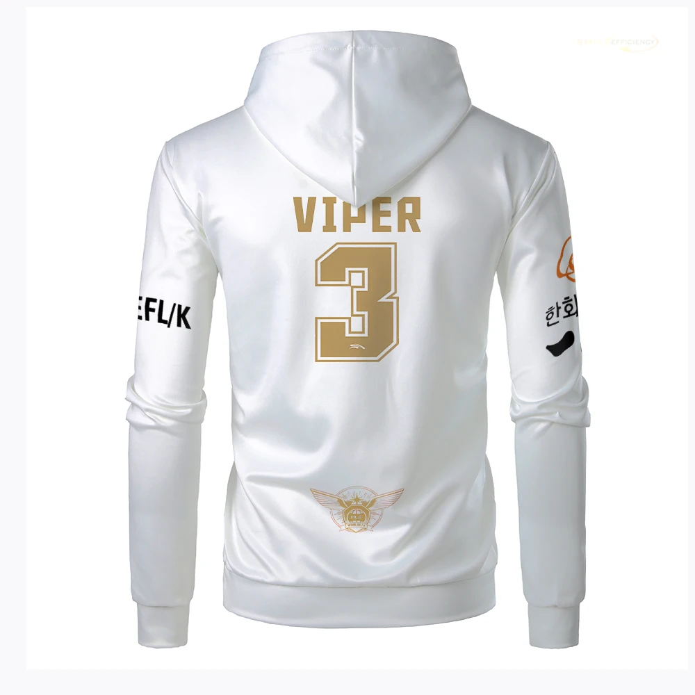 2024 New HLE E-Sports Team Uniform Hoodie League Of Legends World Finals Jersey Sweatshirt LOL Games viper Fans Support Clothes