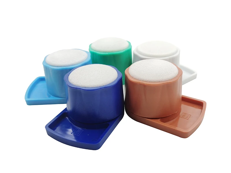 

Dental Root Canal File Holder of Disinfection Sponge Pad Cleaning Table Dental Consumables Colorful