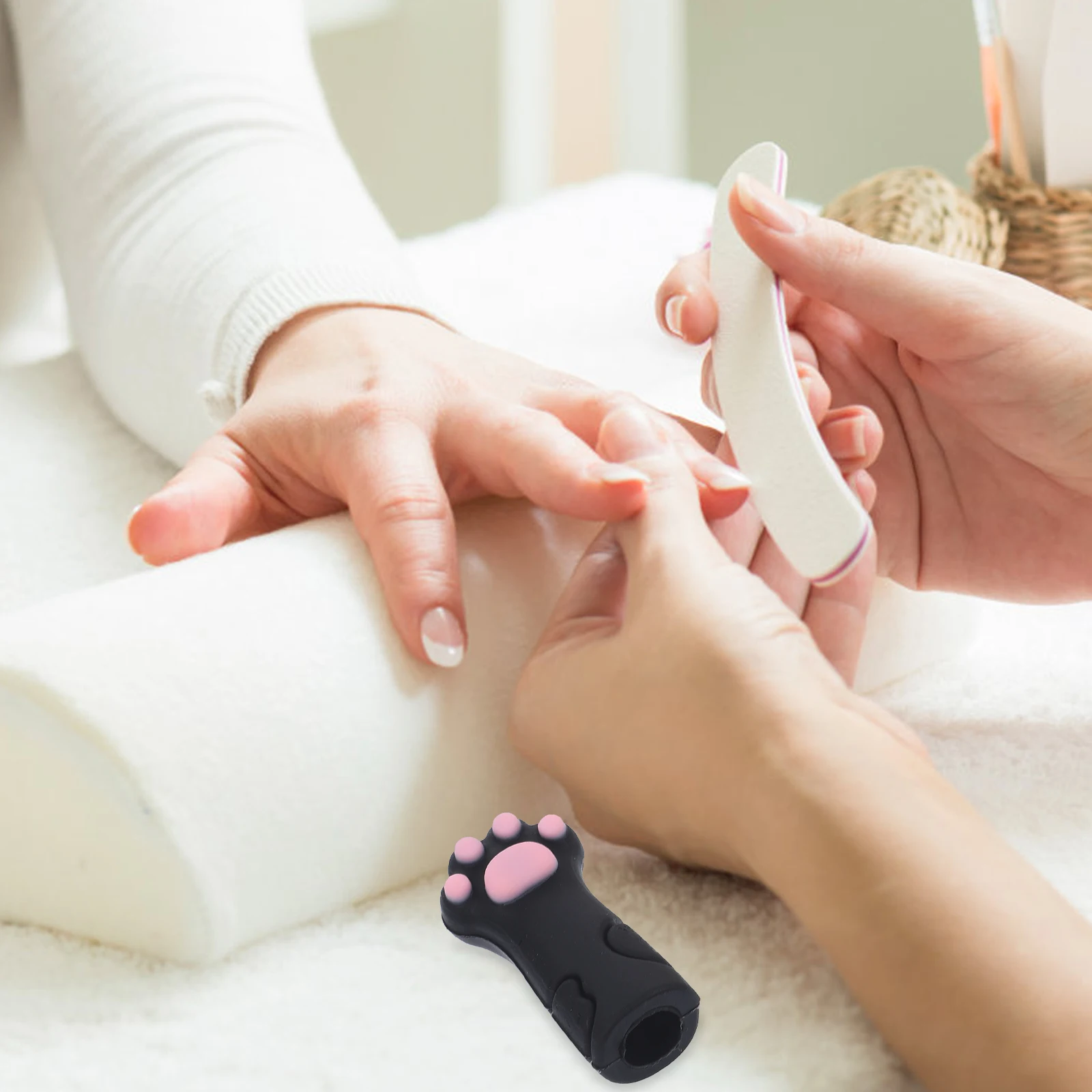 

6Pcs Paw Cuticle Scissors Cap Durable Silicone Material Rustproof Nail Art Tool Storage Bag Cuticle Scissors Cap