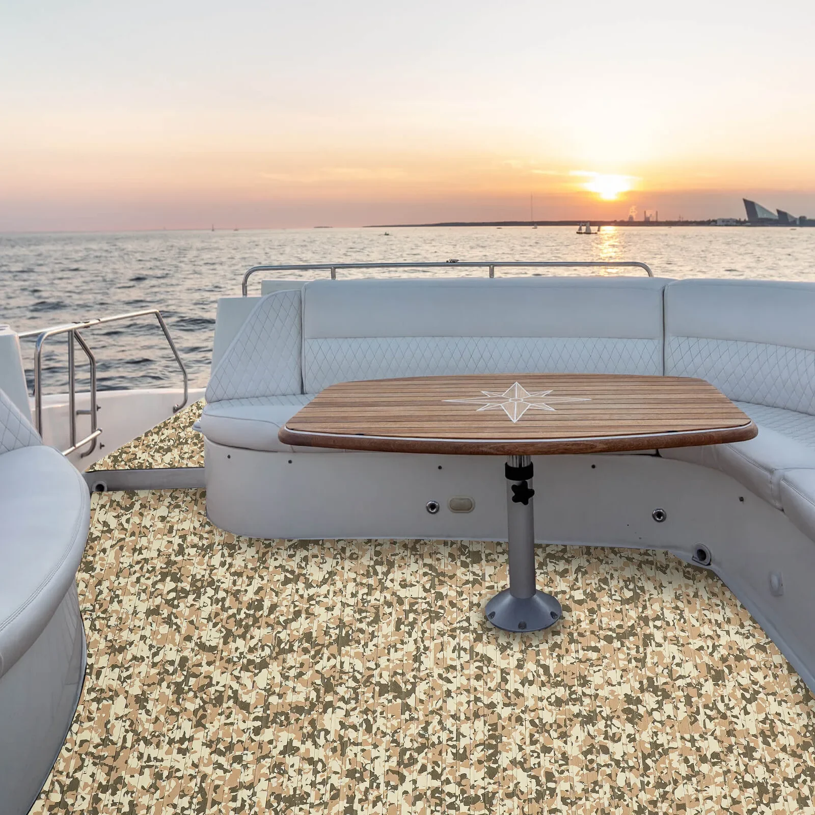 

Очень большой коврик для палубы лодки 94x35 дюймов, нескользящий лист из ЭВА с самоклеящейся подложкой, водонепроницаемый морской ковер для лодок