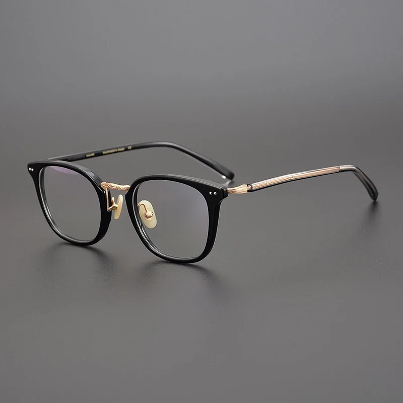 

Japan Collection Brand Retro Square Acetate Optical Glasses Frame Men Women Spectacle Pure Titanium Rectangle Eyeglasses Frame