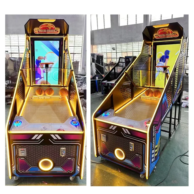 Skill Interactive Amusement Center Commercial Arcade Coin Operated Basketball Machine For Sale