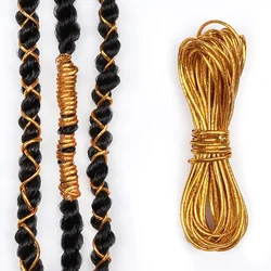 1M/5M Fashion Dreadlock Bead Braids Hair Accessories Braiding Hair Decor Shimmer Stretchable Braiding Hair Strings Long Styling